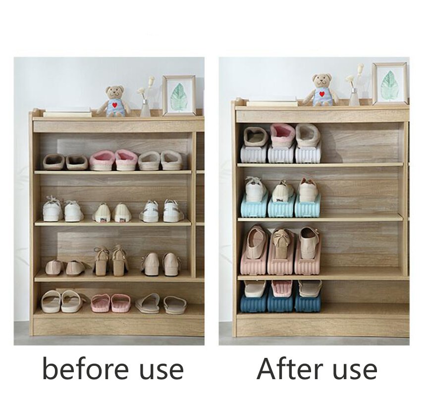 Adjustable Double-Layer Shoe Organizer - Image 9
