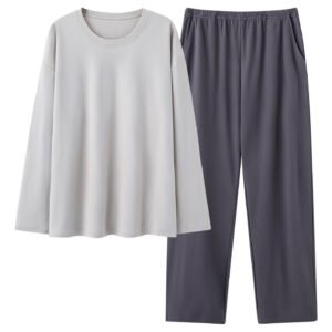 Men’s Cotton Long-Sleeve Pajama Set