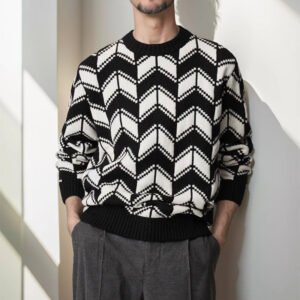 Men’s Geometric Knit Sweater