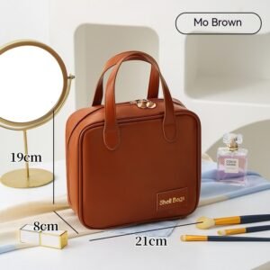 Caramel Travel Makeup & Toiletry Pouch