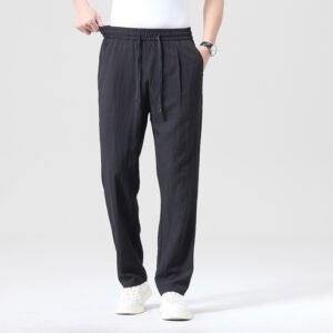 Men’s Lyocell-Blend Drawstring Trousers