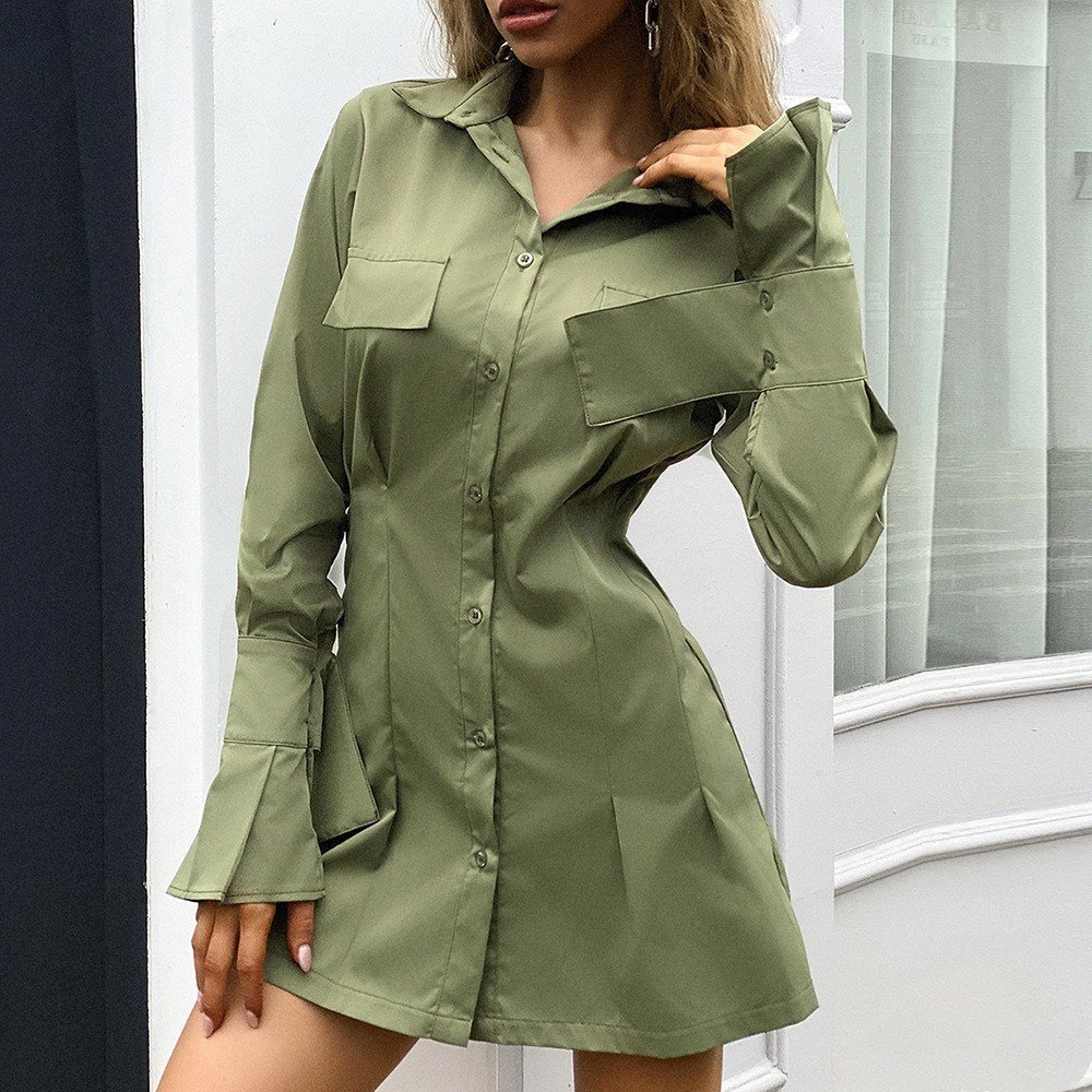 Women’s Tailored Mini Shirt Dress