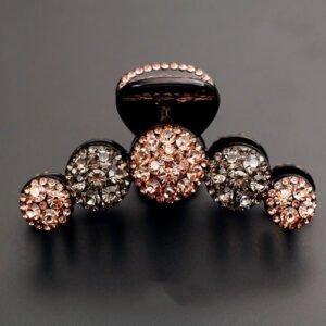 Rhinestone Accent Hair Claw Clip