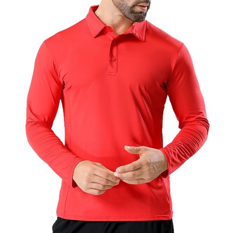 Men’s Long-Sleeve Polo Shirt - Image 5
