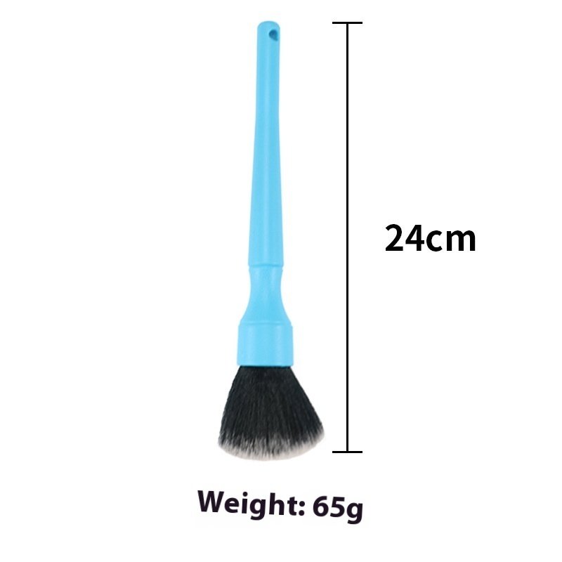 Blue long-handle car detail brush