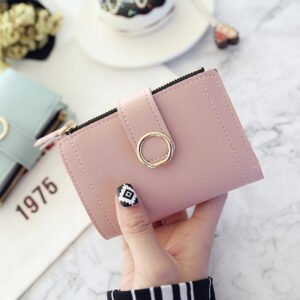 Ring-Accent Compact Wallet