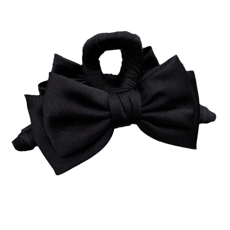 Satin-Look Bow Hair Claw Clip - Image 2