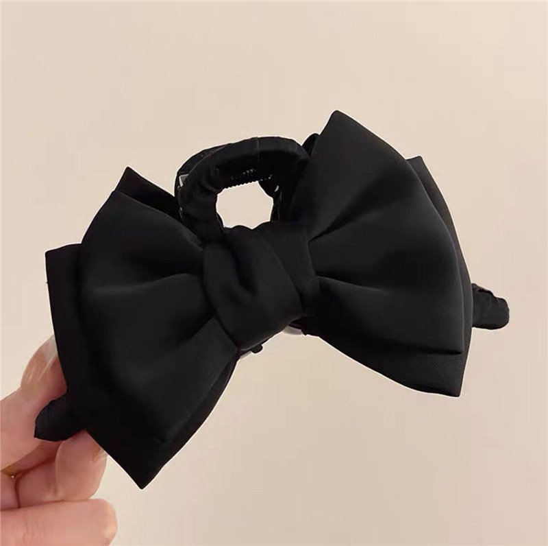 Satin-Look Bow Hair Claw Clip - Image 6