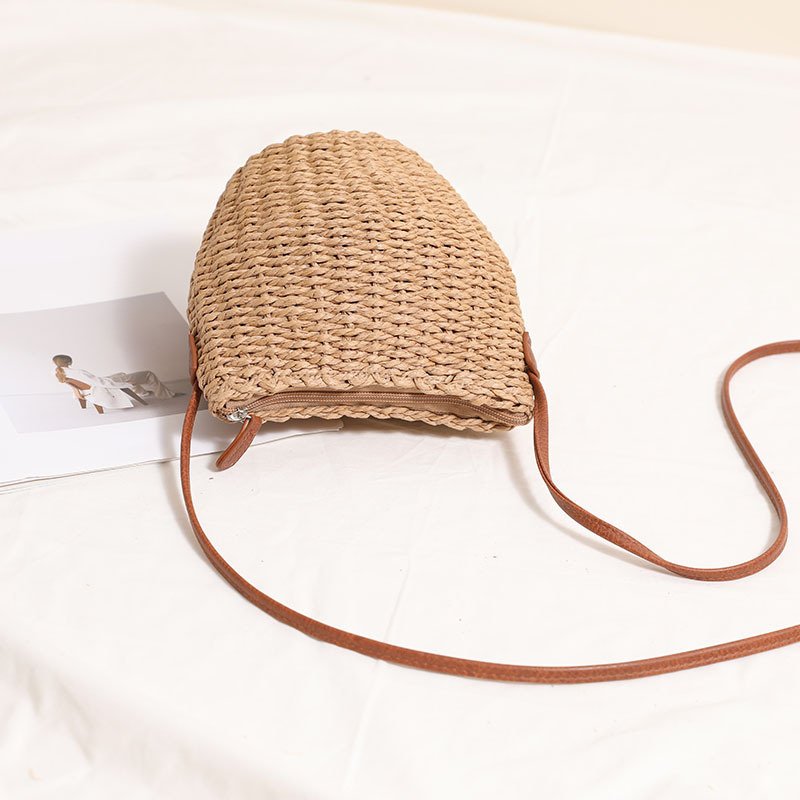 Woven Mini Bucket Crossbody Bag - Image 3