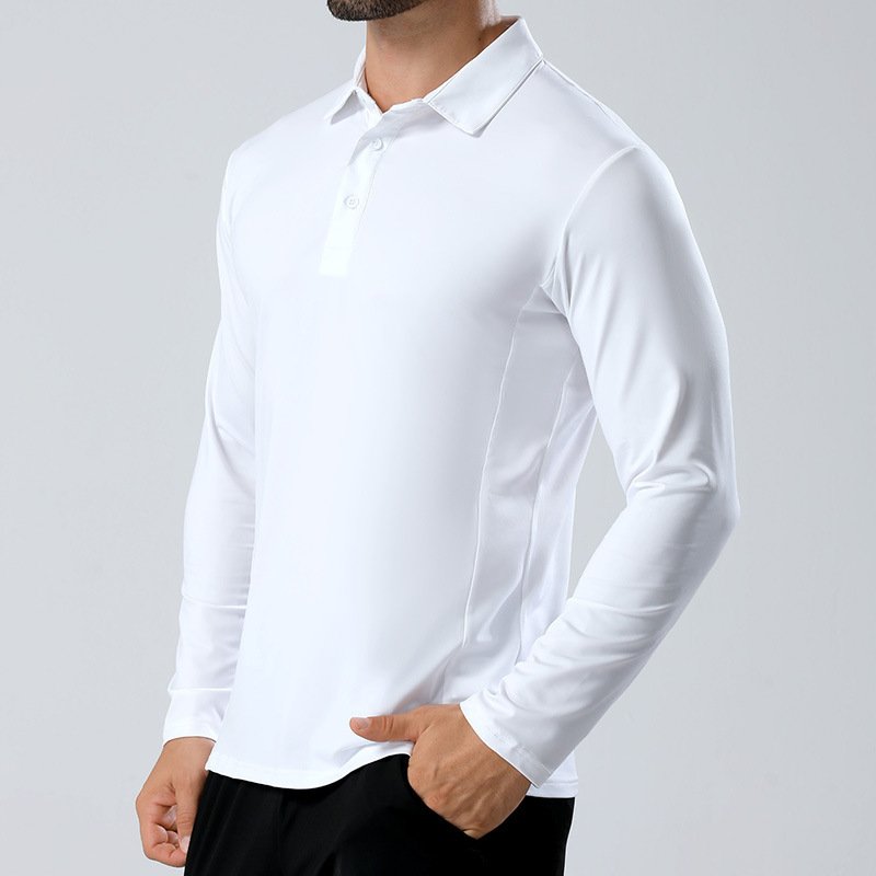 Men’s Long-Sleeve Polo Shirt - Image 4