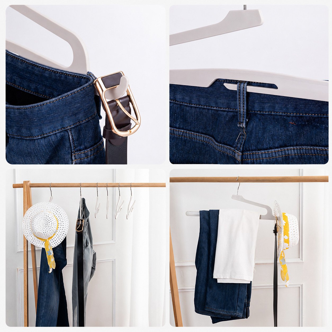 Open-Ended Pants Hangers — Set of 5 - Image 9