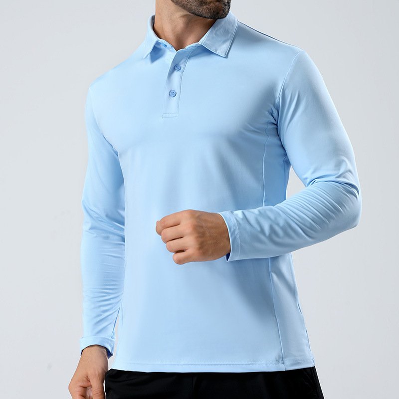 Men’s Long-Sleeve Polo Shirt - Image 2