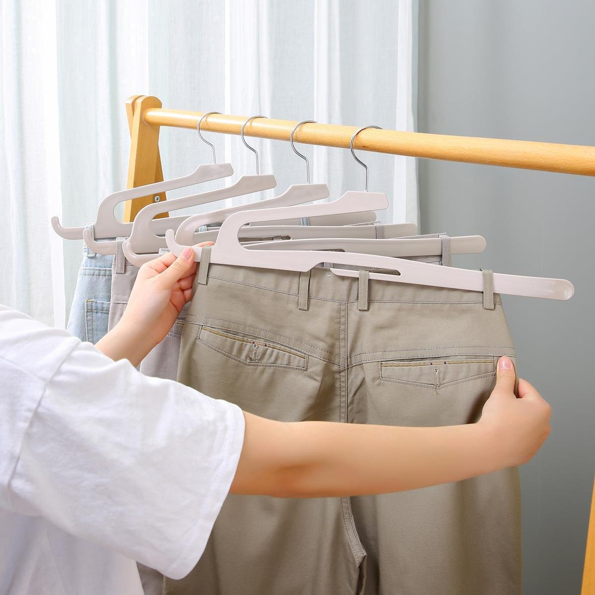 Open-Ended Pants Hangers — Set of 5 - Image 2