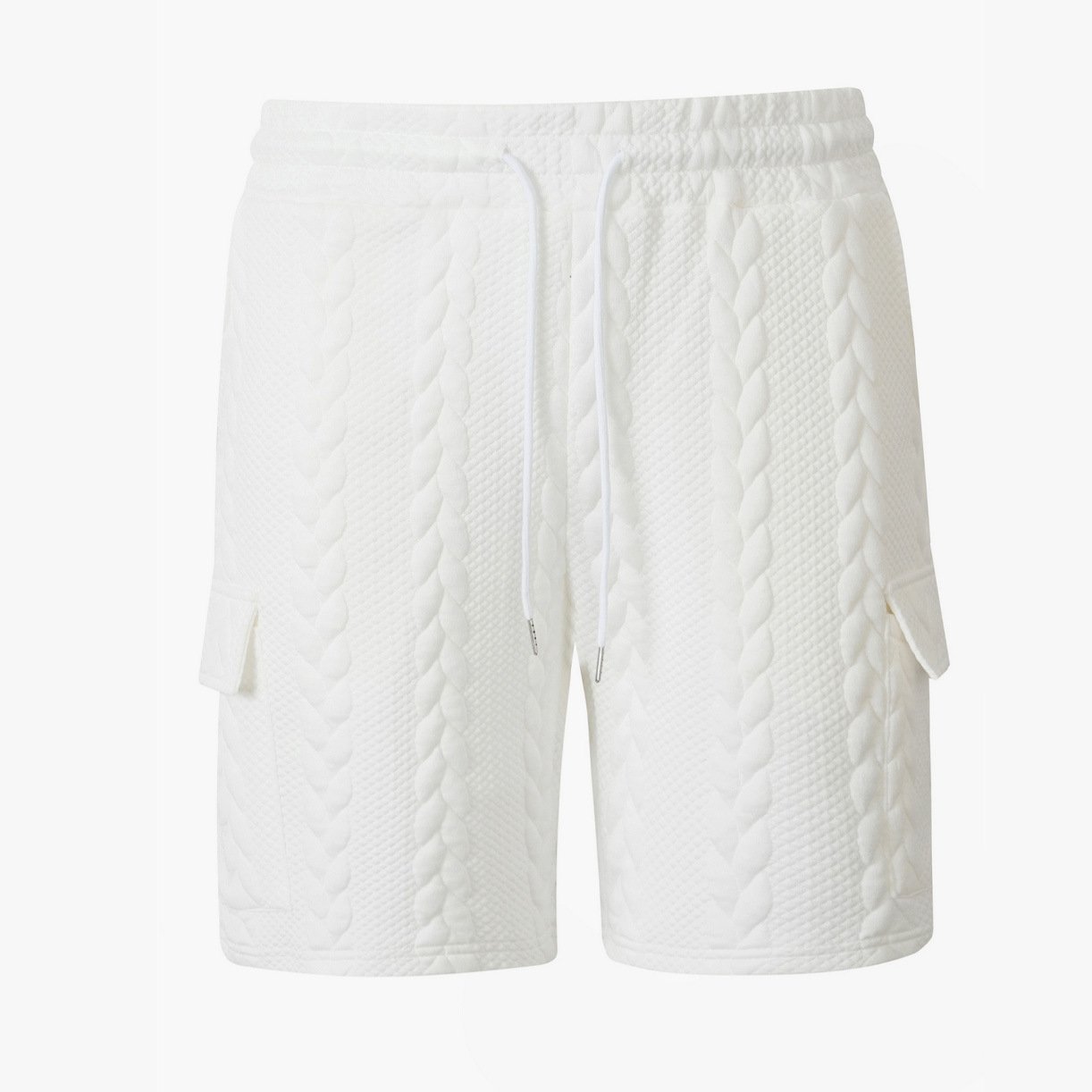 Men’s Textured Drawstring Shorts - Image 7