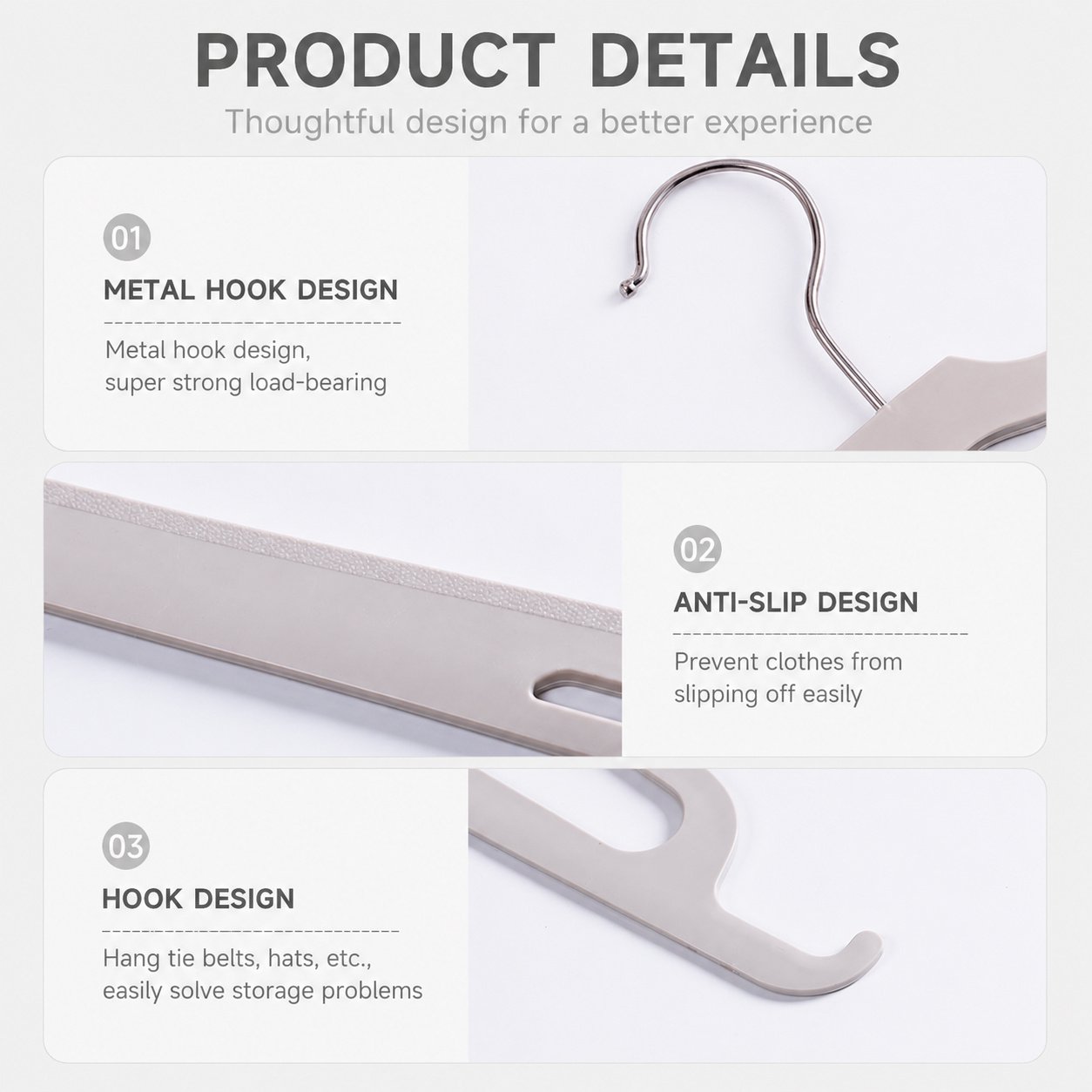 Open-Ended Pants Hangers — Set of 5 - Image 4