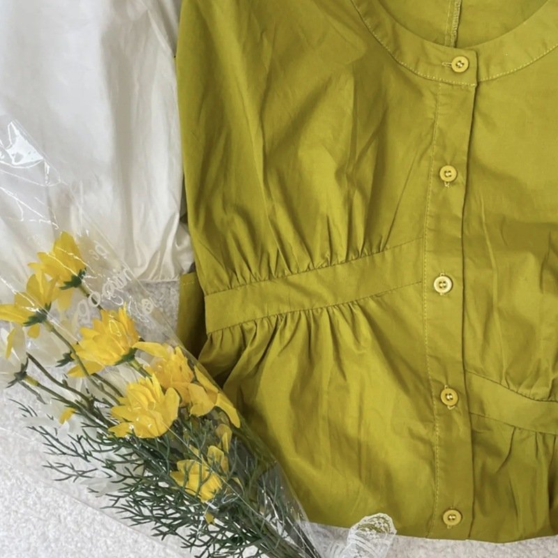 Women’s Asymmetric Gathered Blouse - Image 2