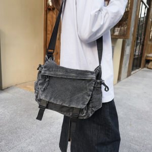 Denim Pocket Crossbody Bag