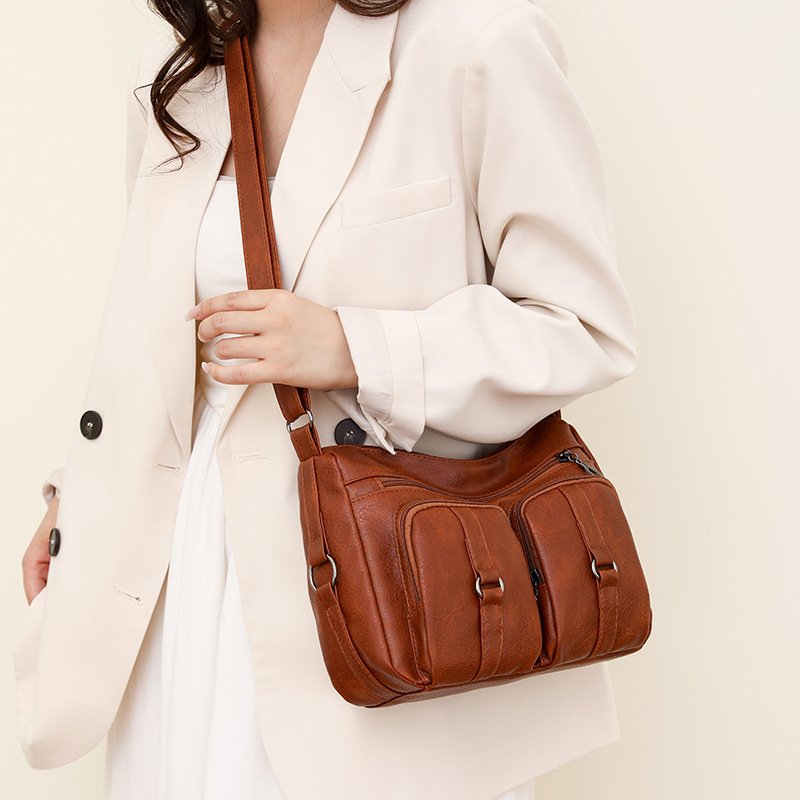 Everyday Zip-Pocket Crossbody Bag