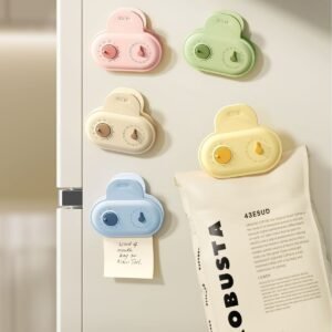 Magnetic Bag Clips with Date Rings — Set of 5