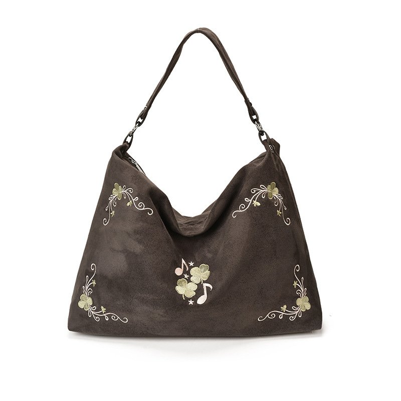 Floral Embroidered Shoulder Tote - Image 6