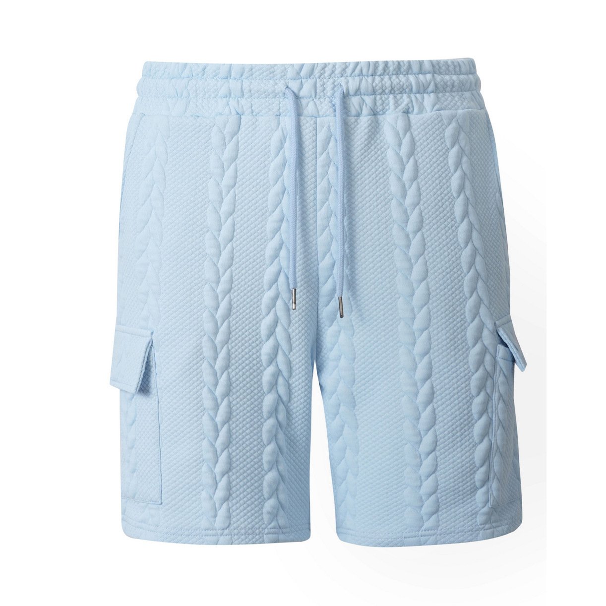 Men’s Textured Drawstring Shorts - Image 9