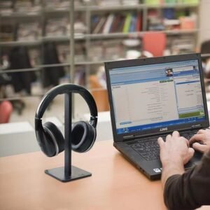 Black Detachable Headphone Stand
